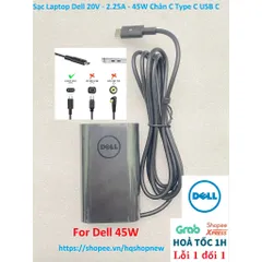 [Sạc zin] Sạc Laptop Dell 20V - 2.25A - 45W Chân C Type C USB C PHỤ KIỆN LAPTOP