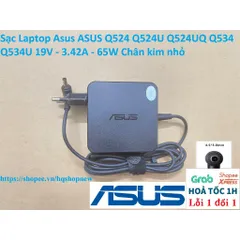 Sạc Laptop Asus ASUS Q524 Q524U Q524UQ Q534 Q534U 19V - 3.42A - 65W Chân kim nhỏ PHỤ KIỆN LAPTOP