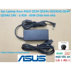 Sạc Laptop Asus ASUS Q524 Q524U Q524UQ Q534 Q534U 19V - 3.42A - 65W Chân kim nhỏ PHỤ KIỆN LAPTOP