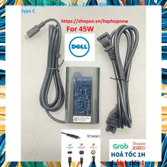 [Sạc zin] Sạc Laptop Dell 20V - 1.5A - 2.25A - 30W - 45W Chân type C PHỤ KIỆN LAPTOP