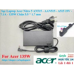 Sạc laptop Acer Aspire V15 V5-591, V5-591G-54EK 19V - 7.1A - 135W  Chân 5.5 *1.7 mm PHỤ KIỆN LAPTOP