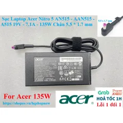 Sạc laptop Acer Aspire V15 V5-591, V5-591G-54EK 19V - 7.1A - 135W  Chân 5.5 *1.7 mm PHỤ KIỆN LAPTOP
