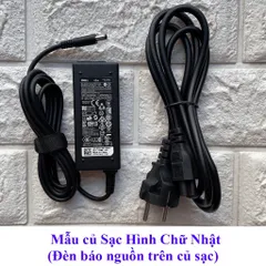 🔝 Sạc Laptop Dell Oval 19.5V 2.31A 45W chân kim nhỏ - XPS 13 (Dell Ovan 45w)