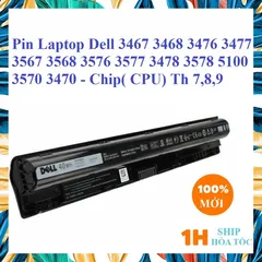 Pin Laptop Dell M5Y1K 4 Cell 14.8V - Thay Thế 100% cho máy chạy CPU Thế Hệ 7, 8 - Thời gian sử dụng 2-4h