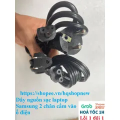[Dây Xịn] Dây nguồn sạc laptop SAMSUNG. 2 chân cắm vào ổ điện PHỤ KIỆN LAPTOP