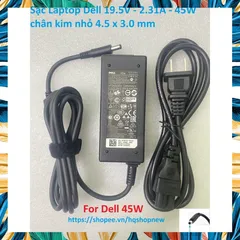 [Sạc zin] Sạc Laptop Dell 19.5V - 2.31A - 45W chân kim nhỏ 4.5 x 3.0 mm PHỤ KIỆN LAPTOP