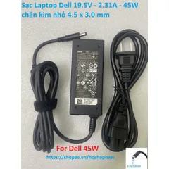 [Sạc zin] Sạc Laptop Dell 19.5V - 2.31A - 45W chân kim nhỏ 4.5 x 3.0 mm PHỤ KIỆN LAPTOP