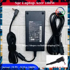 Sạc ADAPTER ACER 19.5V-9.23A (180W) chân to 5.5*1.7mm Zin PHỤ KIỆN LAPTOP