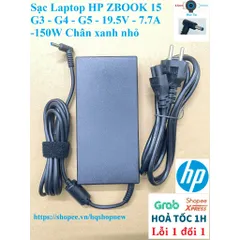 Sạc Laptop HP Zbook 15  G3 - G4 - G5 - G6 19.5V - 7.7A - 150W Chân xanh nhỏ PHỤ KIỆN LAPTOP