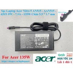 [Sạc zin] Sạc Laptop Acer Nitro 5 AN515 - AAN515 - A515 19V - 7.1A - 135W Chân 5.5 * 1.7 mm PHỤ KIỆN LAPTOP