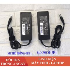 Sạc Laptop Dell 19.5V 4.62A (90w) Chân Kim To E6420 E6520 3442 3443 3543 + Tặng Dây Nguồn