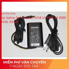 [Sạc zin] Sạc laptop Dell Inspiron 3458 14 3458  14 3000 3458 N3458 19.5V - 2.31A - 3.34A - 45W - 65W Chân kim nhỏ PHỤ K