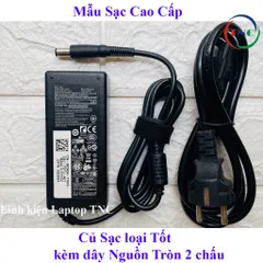 [Chân To] Sạc Laptop Dell 19.5V 3.34A (65w) chân kim to N4110 N4010 2421 2420 3450 4050 3521 (Adapter Dell 65W tròn to)