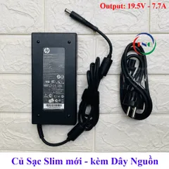 Sạc Laptop HP 150w 19.5V 7.7A 19V 7.89A / 19.5V 7.69A 8570w 8560w 8540w Hàng ZIN (Adapter HP 150w) PHỤ KIỆN LAPTOP