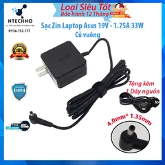 🔝 Sạc Laptop Asus 19v-3.42a/2.37a/1.75a - Sạc Asus chân to/chân nhỏ- Củ Vuông/Hình chữ nhật - Loại tốt-Tặng kèm dây ngu