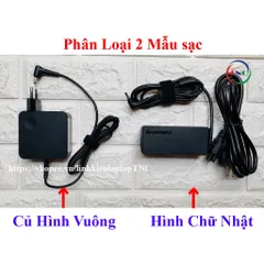 🔝 Sạc Laptop Lenovo 20V 2.25A chân nhỏ Φ4.0mm *1.7mm dành cho Laptop Lenovo IdeaPad
