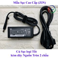 Sạc Laptop HP 18.5V 3.5A Chân Tròn To Kim - Adapter ZIN Cao Cấp Chính Hãng, Bảo Hành 12 Tháng