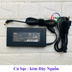 Sạc Laptop MSI 19.5V - 7.7A - 150W chân 5.5x2.5mm - Không Có Kim Nhỏ trong đầu sạc - đường kính đầu sạc 5.5mm PHỤ KIỆN L