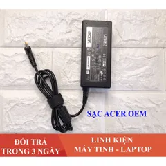 🔝 Sạc Laptop Acer 19V  3.42A  65W Cao Cấp ( ZIN ) Kèm Dây Nguồn