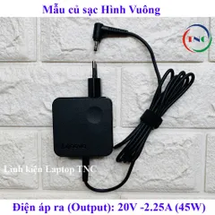 Sạc Laptop Lenovo 20V 2.25A chân nhỏ Φ4.0mm *1.7mm dành cho Laptop Lenovo IdeaPad PHỤ KIỆN LAPTOP
