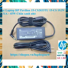 [Sạc zin] Sạc Laptop HP Pavilion 15-CS2033TU 15-CS 19.5V - 2.31A - 45W Chân xanh nhỏ PHỤ KIỆN LAPTOP