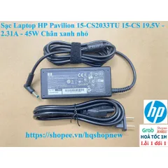 [Sạc zin] Sạc Laptop HP Pavilion 15-CS2033TU 15-CS 19.5V - 2.31A - 45W Chân xanh nhỏ PHỤ KIỆN LAPTOP