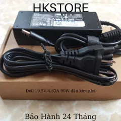 🔝 Sạc Laptop Dell 19.5V-4.62A 90W kim nhỏ Dell L321 5458 5558 5551 5555 5758 5759 5755 7437 7347 3147 3148  3558 9550 9
