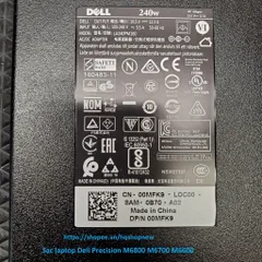Sạc laptop Dell Precision M6800 M6700 M6600 19.5V - 12.3A - 240W có đèn báo PHỤ KIỆN LAPTOP