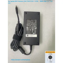 Sạc laptop Dell Precision 7510 7530 19.5V - 9.23A -  180W chân 7.4  * 5.0 mm PHỤ KIỆN LAPTOP