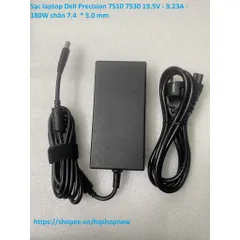 Sạc laptop Dell Precision 7510 7530 19.5V - 9.23A -  180W chân 7.4  * 5.0 mm PHỤ KIỆN LAPTOP
