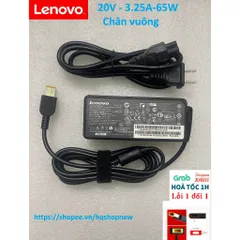 Sạc Laptop Lenovo 20V - 3.25A - 65W / 20V - 2.25A - 65W / 19V - 3.42A - 65W Chân Vuông-Chân nhỏ-Chân kim to Sạc máy tính