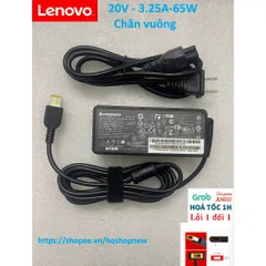 Sạc Laptop Lenovo 20V - 3.25A - 65W / 20V - 2.25A - 65W / 19V - 3.42A - 65W Chân Vuông-Chân nhỏ-Chân kim to Sạc máy tính