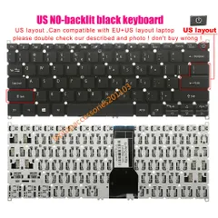 Bàn phím laptop Acer Swift 1 SF114-32 SF114-33 SF114-34 SF114-32 - Có nút nguồn trên phím- Chuẩn US PHỤ KIỆN LAPTOP