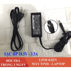 🔝 Sạc Laptop HP Chân kim to 18.5V - 3.5A Kèm Dây Nguồn ( Adater HP 18.5V - 3.5A )