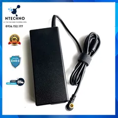 🔝 Sạc Laptop Sony 19.5V 4.7A 90W Tặng kèm dây nguồn Chân kim thường [pt] (Adapter Sony 19.5V - 4,7A)  Bảo hành 12 Tháng