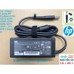 [Sạc zin] Sạc Adapter Laptop HP ProBook 4320S 4321S 4325S 4326S 4330S 4430s 4431s 18.5V - 3.5A - 65W Chân kim to PHỤ KIỆ
