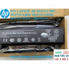 Pin Laptop HP Chính Hãng 6 Cell HSTNN-I90C, HSTNN-LB2F, HSTNN-LB2H, HSTNN-W81C, QK642AA - Đen, Bảo Hành Nhanh Chóng
