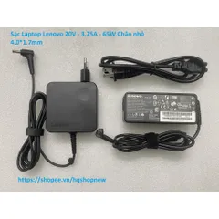 [Sạc zin] Sạc Laptop Lenovo 20V - 3.25A - 65W Chân nhỏ 4.0*1.7mm PHỤ KIỆN LAPTOP