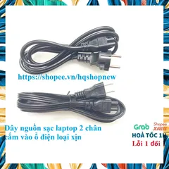 [Dây xịn] Dây nguồn sạc laptop 2 chân cắm vào ổ điện loại xịn PHỤ KIỆN LAPTOP