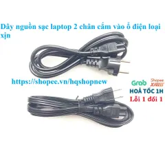 [Dây xịn] Dây nguồn sạc laptop 2 chân cắm vào ổ điện loại xịn PHỤ KIỆN LAPTOP