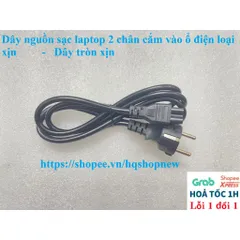 [Dây xịn] Dây nguồn sạc laptop 2 chân cắm vào ổ điện loại xịn PHỤ KIỆN LAPTOP