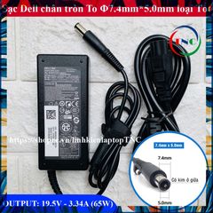 Sạc Dell 19.5V 3.34A 65W Chân Kim To - Adapter Chính Hãng Phụ Kiện Laptop, Bảo Hành 12 Tháng, Hàng Mới 100%