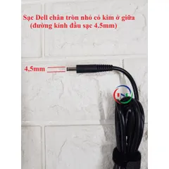 Sạc Laptop Dell chân tròn nhỏ 90w dành cho máy có VGA - Card rời 5568 5559 5565 5566 5567 5578 3559 3558 3567 XPS 13 PHỤ