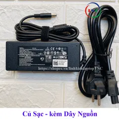 Sạc Laptop Dell chân tròn nhỏ 90w dành cho máy có VGA - Card rời 5568 5559 5565 5566 5567 5578 3559 3558 3567 XPS 13 PHỤ