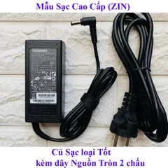 🔝 Sạc Laptop Toshiba 19V  3.42A - 65W ( Adaper Toshiba 19V - 3.42A ) Kèm dây nguồn