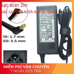 [Sạc zin] SẠC LAPTOP ACER ASPIRE 5540 19V - 3.42A - 65W Chân vàng 5.5 x 1.7 mm PHỤ KIỆN LAPTOP