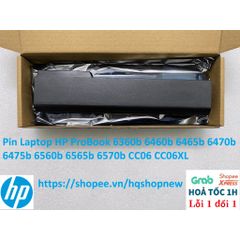 Pin Laptop HP ProBook 6360b 6460b 6465b 6470b 6475b 6560b 6565b 6570b - Pin 6 Cell Đen Chính Hãng, Bảo Hành Đổi Mới 100%