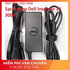 [Sạc zin] Sạc laptop Dell Inspiron 14 3000 19.5V - 2.31A - 3.34A - 45W - 65W Chân kim nhỏ 4.5 x 3.0 mm PHỤ KIỆN LAPTOP