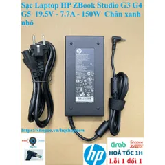 Sạc Laptop HP ZBook Studio G3 G4 G5 G6  19.5V - 7.7A - 150W  Chân xanh nhỏ PHỤ KIỆN LAPTOP