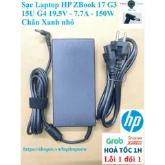 Sạc Laptop HP ZBook 17 G3 15U G4 19.5V - 7.7A - 150W Chân Xanh nhỏ PHỤ KIỆN LAPTOP